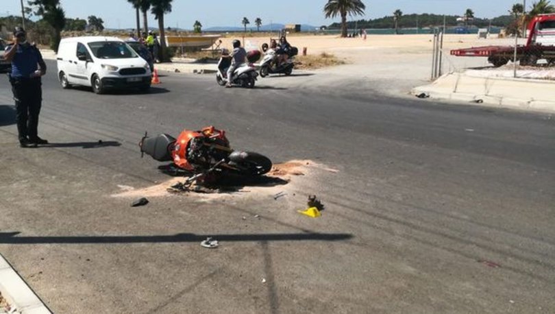 İzmir'de motosiklet, otomobile çarptı: 1 ölü, 1 yaralı