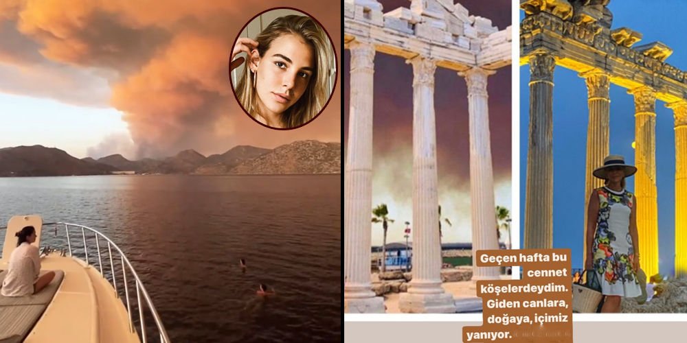 Gülman ve Alkoçlar'dan yangın paylaşımı!