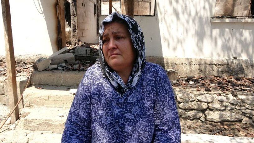 Orman yangında evi yanan kadın: Canımızı zor kurtardık