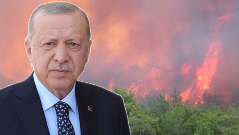 SON DAKİKA! Cumhurbaşkanı Erdoğan: Yangından etkilenen yerler afet bölgesi ilan edildi - HABERLER
