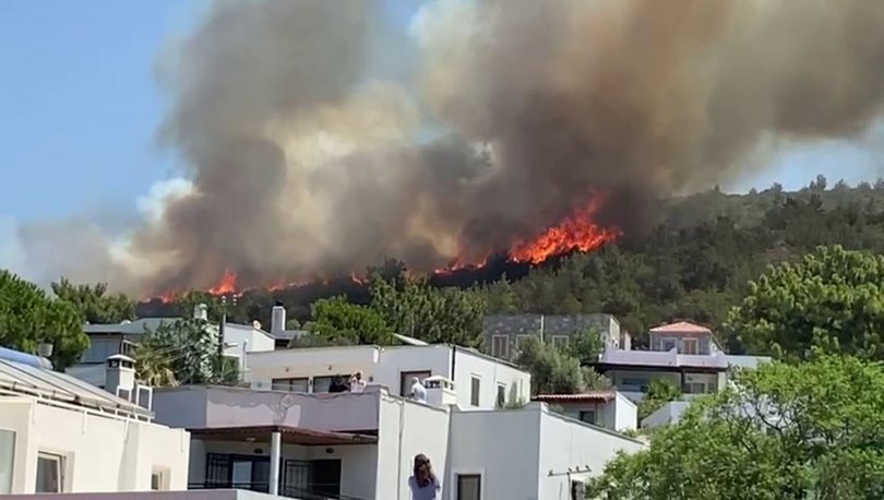 Bodrum yangın son dakika: Bodrum'un merkezi yanıyor