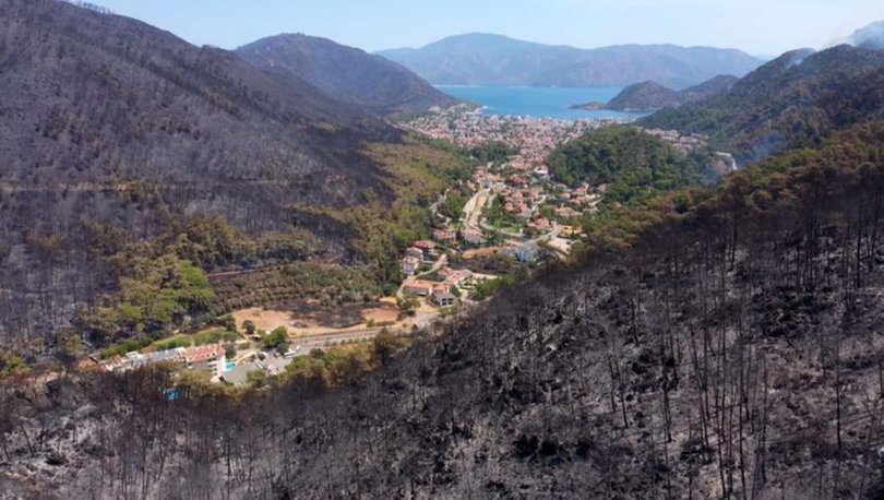 Neydi Ne Oldu Son Dakika Marmaris Te Yanan Ormanlar Boyle Goruntulendi Gundem Haberleri