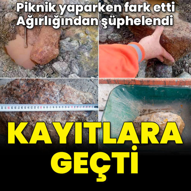 Piknik yaparken fark etti, kayıtlara geçti