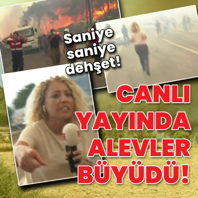 Canlı yayında alevler büyüdü! 