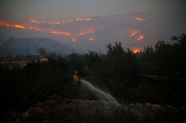 Kudüs'te yangın çıktı
