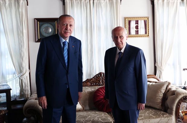 son dakika cumhurbaskani erdogan mhp genel baskani bahceli ye ziyarette bulundu gundem haberleri