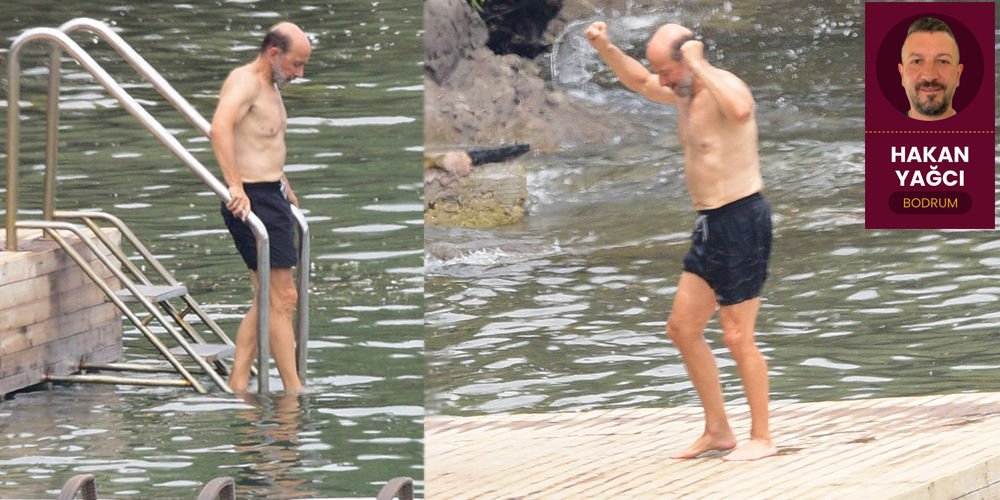 Patron, mavi sularda...