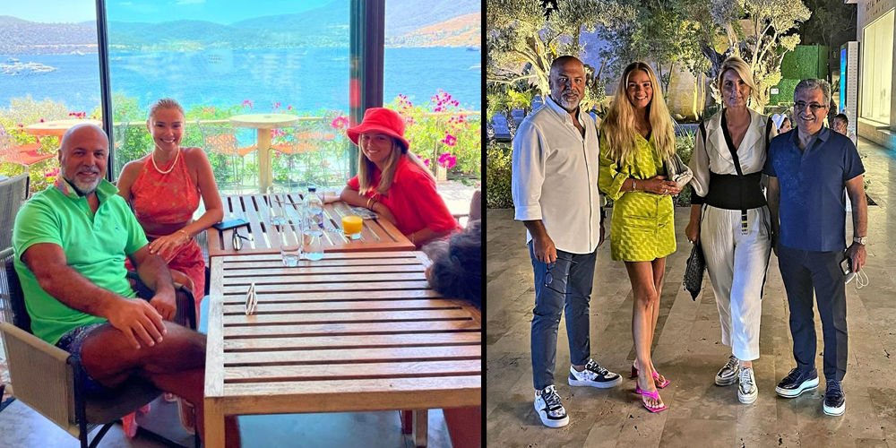 Bodrum'da yakın dostlarıyla bir araya geldi...