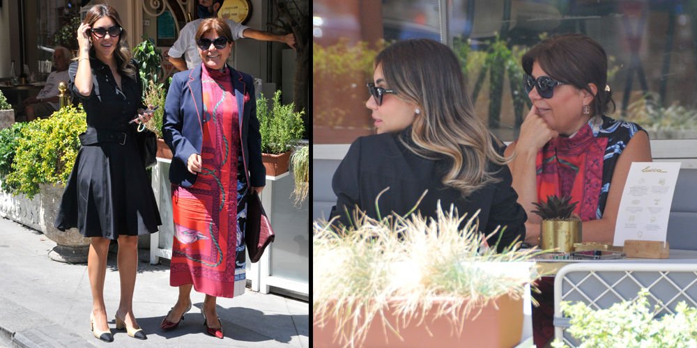 Anne-kız yemekte...