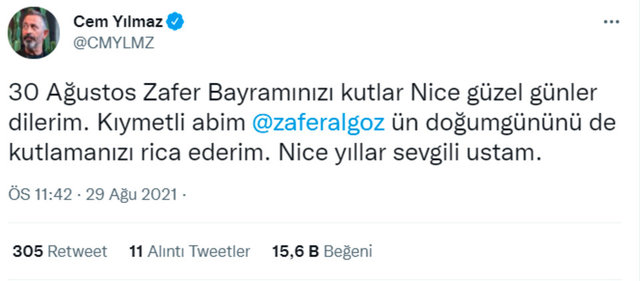 Ünlülerin '30 Ağustos Zafer Bayramı' mesajları - Magazin haberleri