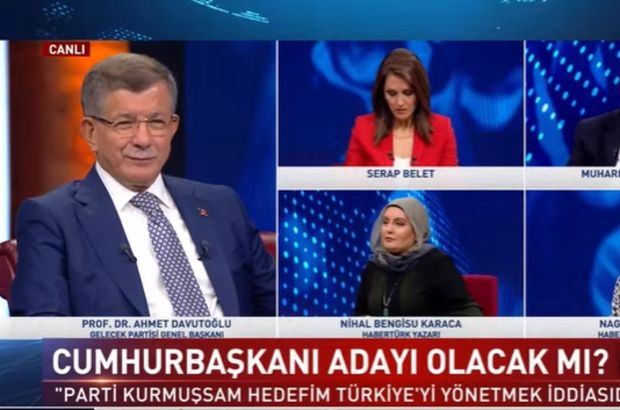 Davutoğlu Habertürk TV'de soruları yanıtladı