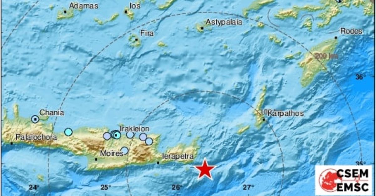 Τραγικά νέα για τον σεισμό: Σεισμός 6,2 Ρίχτερ στο ελληνικό νησί της Κρήτης!