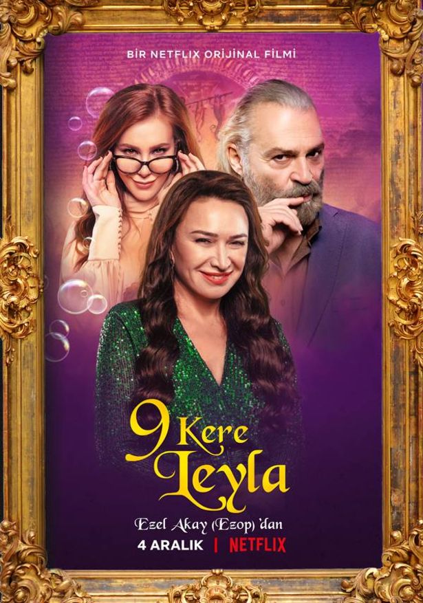 '9 Kere Leyla'nın başrollerinde Haluk Bilginer, Demet Akbağ ve Elçin Sangu yer aldı