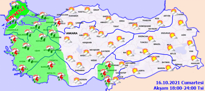 5 Bolgede Etkili Hava Durumu Son Dakika Meteoroloji Den Saganak Uyarisi Gundem Haberleri