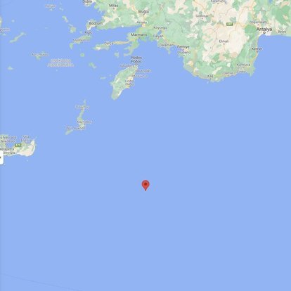 Son dakika DEPREM: Kaş'ın 155 km açığında 6 büyüklüğünde deprem!