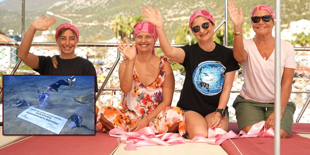 'Pembe Dalış' ile kanser hastalarına destek!