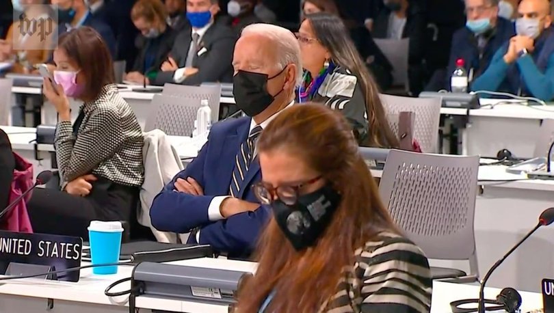 SON DAKİKA: ABD Başkanı Joe Biden, Glasgow'daki iklim konferansında uyudu mu? Flaş iddia...