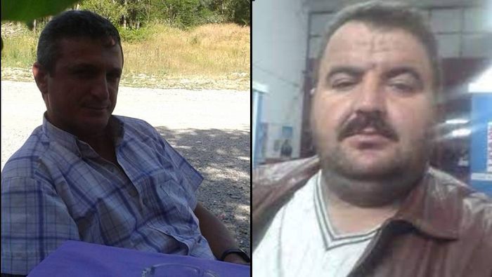 Olayda hayatını kaybeden Ayhan Yalçınkaya (solda) ve Hacı Ahmet Öksüz