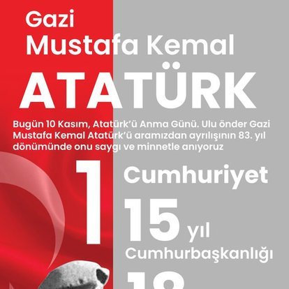 Ulu Önder Gazi Mustafa Kemal Atatürk