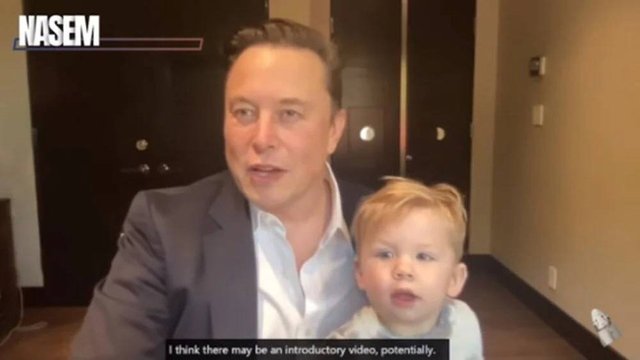 Elon Musk oğlu X AE A-XII ile kamera karşısında - Magazin haberleri