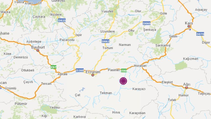 SALLANDIK! Son dakika depremi: Erzurum'da 4,7 büyüklüğünde deprem!