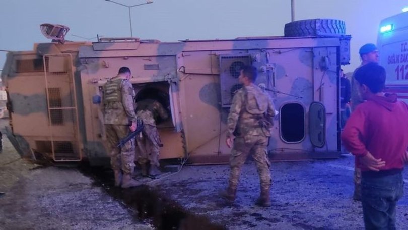 SON DAKİKA! Zırhlı askeri araç devrildi - Haberler