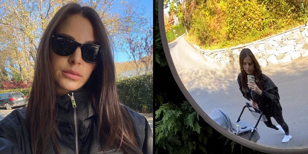 Anne-oğul yürüyüşte...