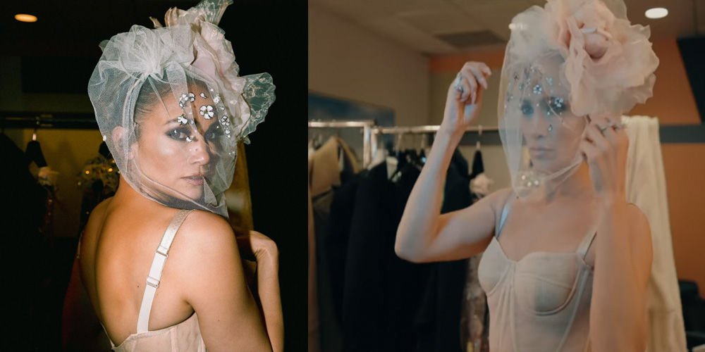 Lopez'den gelinlikli şov!