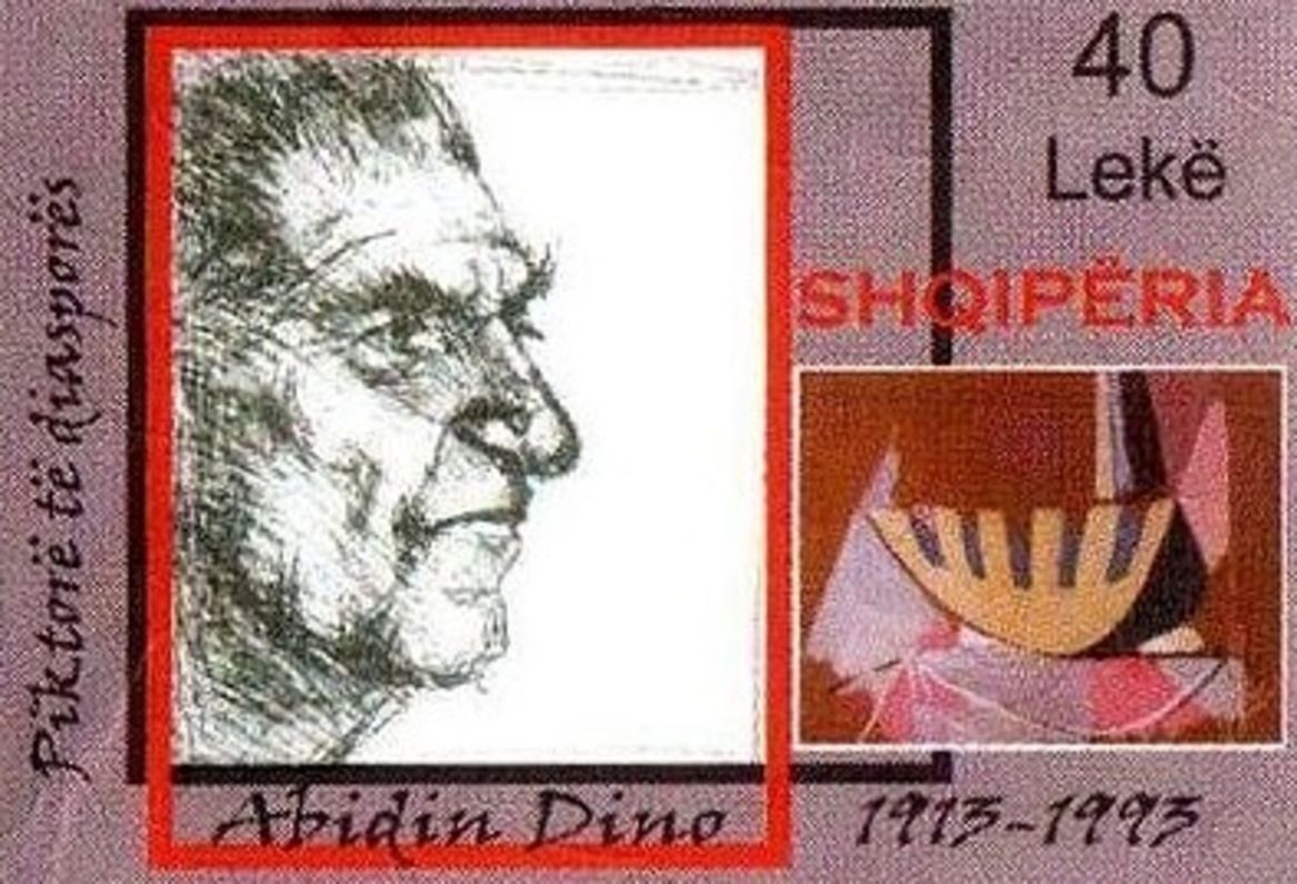 Arnavutluk Cumhuriyeti; Arnavut asıllı Abidin Dino'nun hatırasına pul bastırdı.