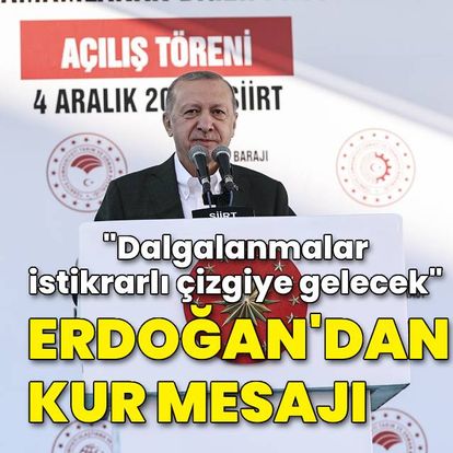 Son dakika: Cumhurbaşkanı Erdoğan'dan kur ve faiz mesajı