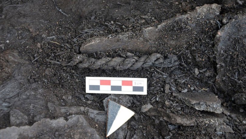 Kütahya'da 4 bin 500 yıllık urgan parçalarına rastlandı