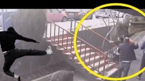 'Karateci marketçi' hırsızları durdurdu!