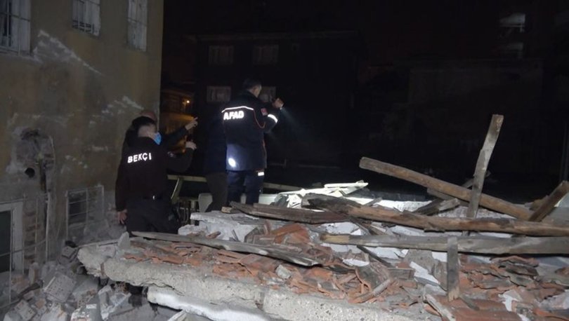 Kırıkkale'de 2 katlı metruk ev çöktü