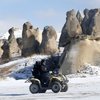 Karla kaplanan Kapadokya beğeni topladı
