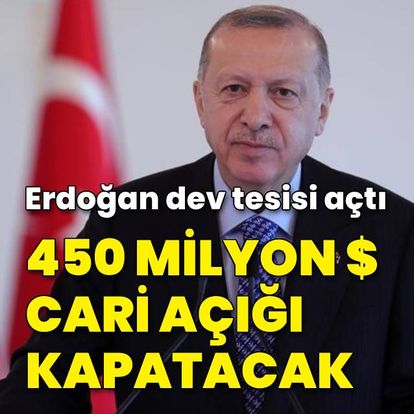 Erdoğan dev tesisi açtı