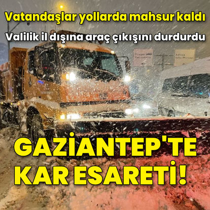 Gaziantep'te kar, çileye dönüştü
