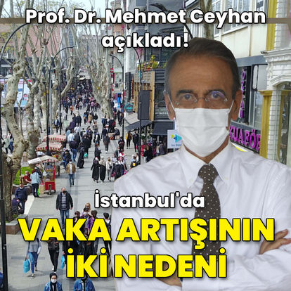 Prof. Dr. Ceyhan açıkladı! İşte İstanbul'da vaka artışının iki nedeni