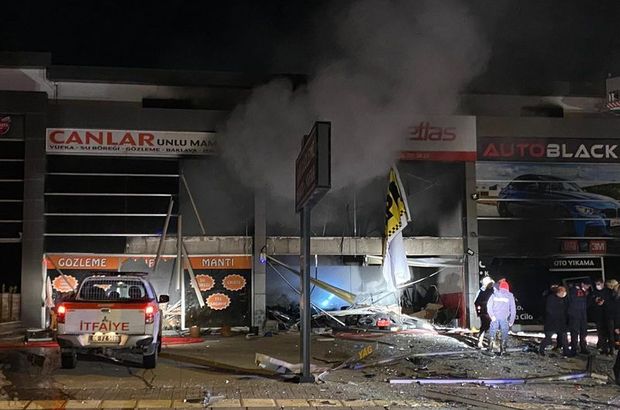 Ankara'da dükkânları küle çeviren patlama
