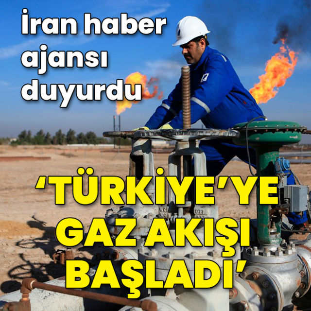 İrandan Türkiyeye gaz akışı başladı