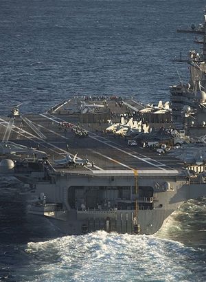 ABD uçak gemisi görev grubu Akdeniz'de