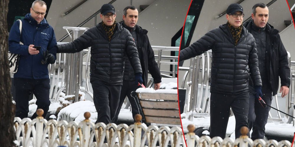 Patron yürüyüşte...