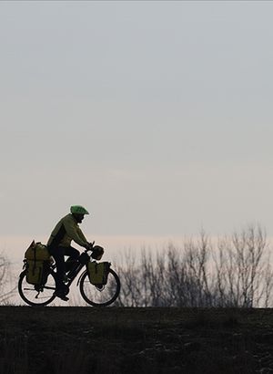 Almanya'dan Türkiye'ye bisikletle geldi