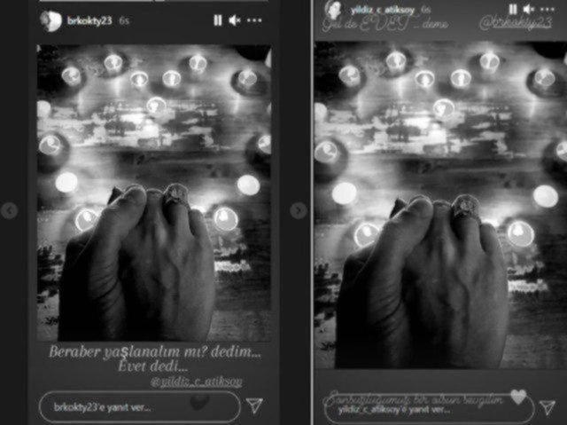 Berk Oktay ile Yıldız Çağrı Atiksoy nişanlandı!