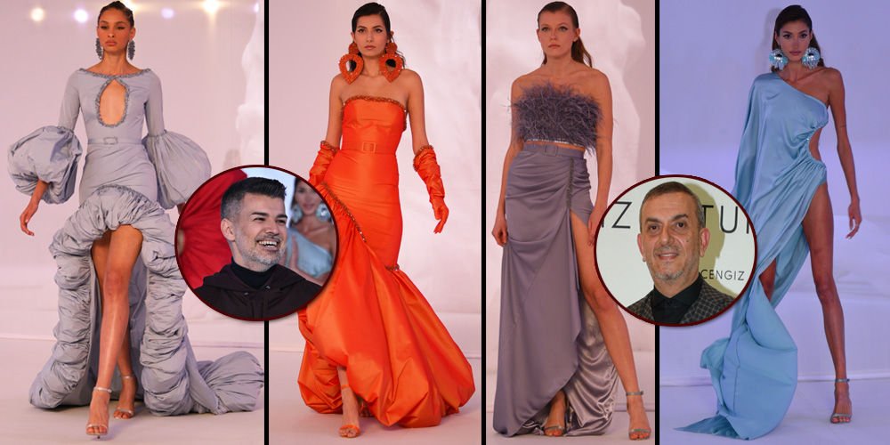 Renkli tasarımlara özel defile...