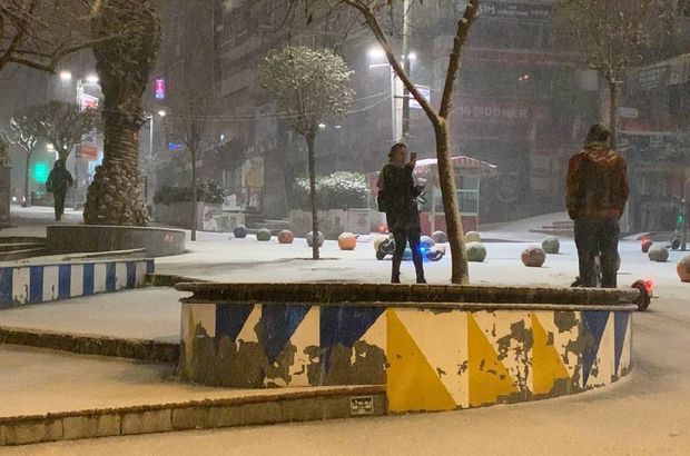 İstanbul'da kar yağışı...