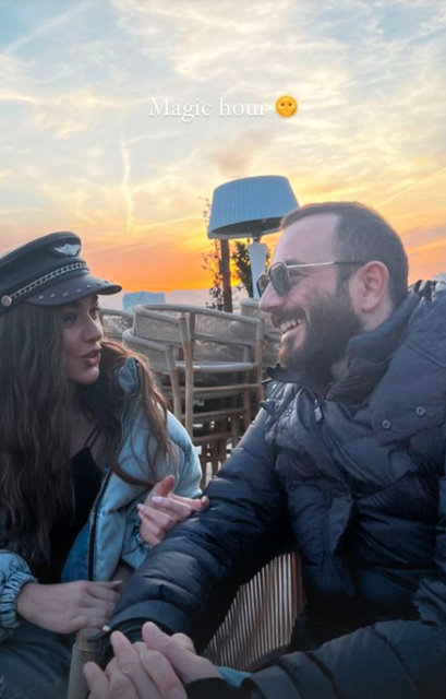 Büyülü saat... Bensu Soral ile Hakan Baş'tan son dakika fotoğraf!