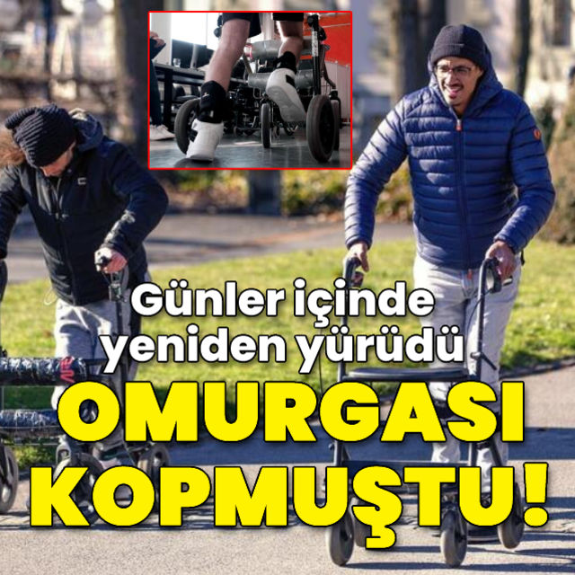 Omurgası kopmuştu, günler içinde yeniden yürüdü