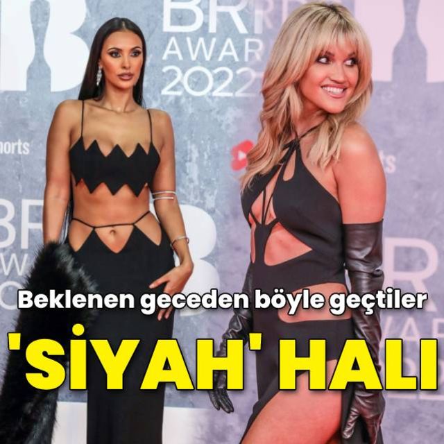 Beklenen geceden böyle geçtiler... Siyah halı! 