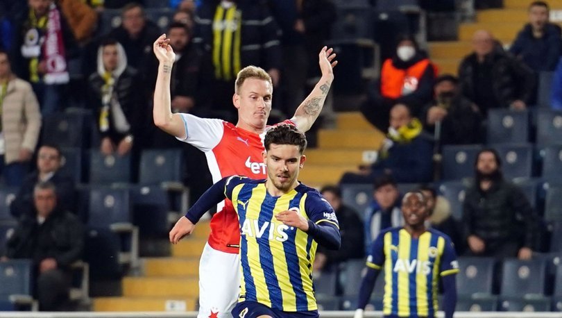 Fenerbahce-Slavia Prag UEFA Avrupa Konferans Ligi maçından bir kare