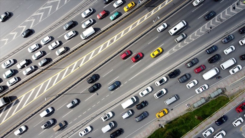 Trafikteki toplam araç sayısı ocakta arttı